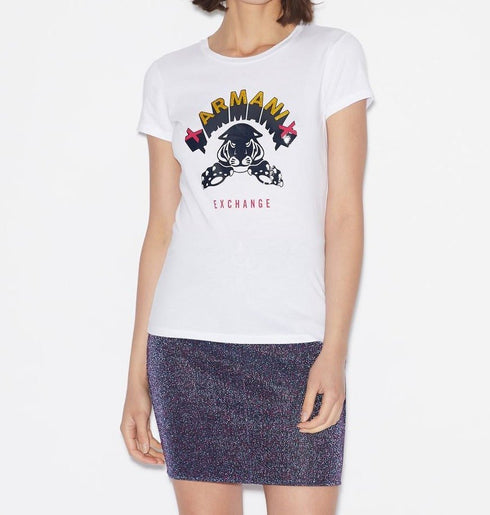 Armani Exchange Tshirt חולצת טישרט ארמני לנשים בסטייל מיוחד